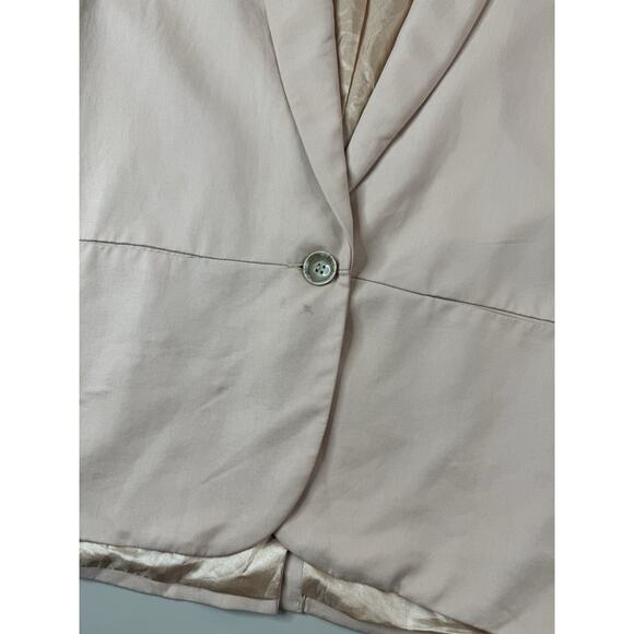 Anthropologie ELEVENSES Glitzen Party Blazer 14 Champagne Sequined Sleeves Glam - Picture 7 of 16